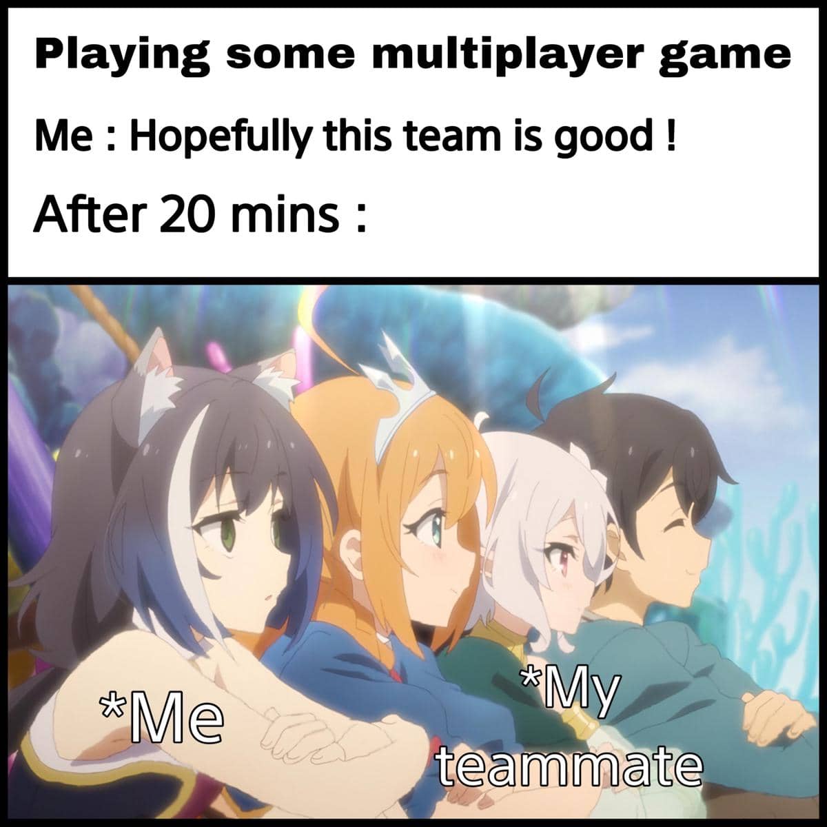 meme anime tentang bersantai