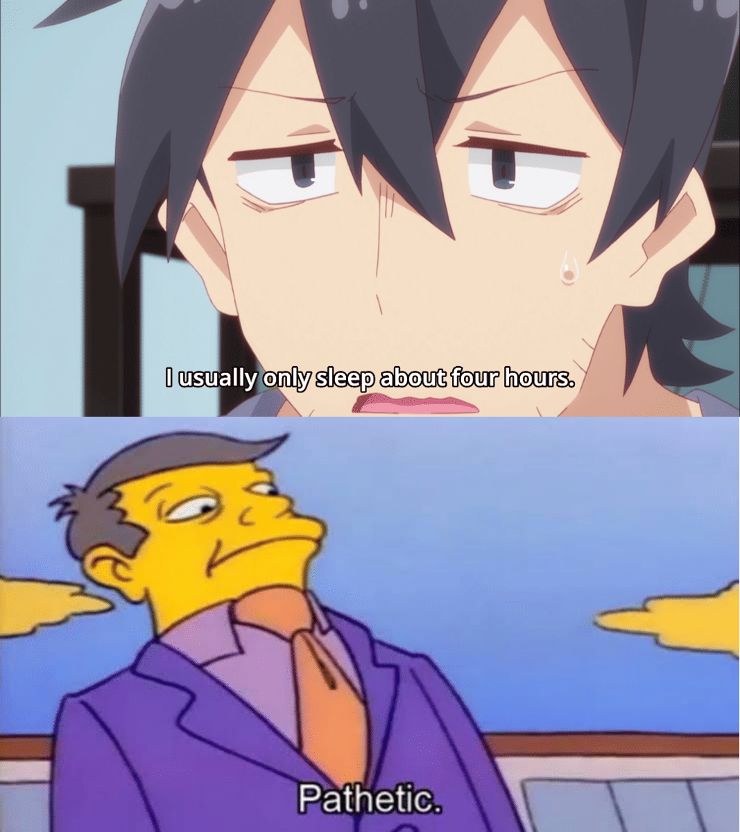 meme anime tentang adu nasib