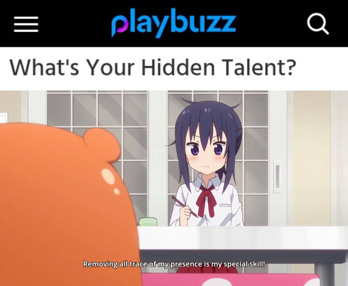 meme anime tentang talenta