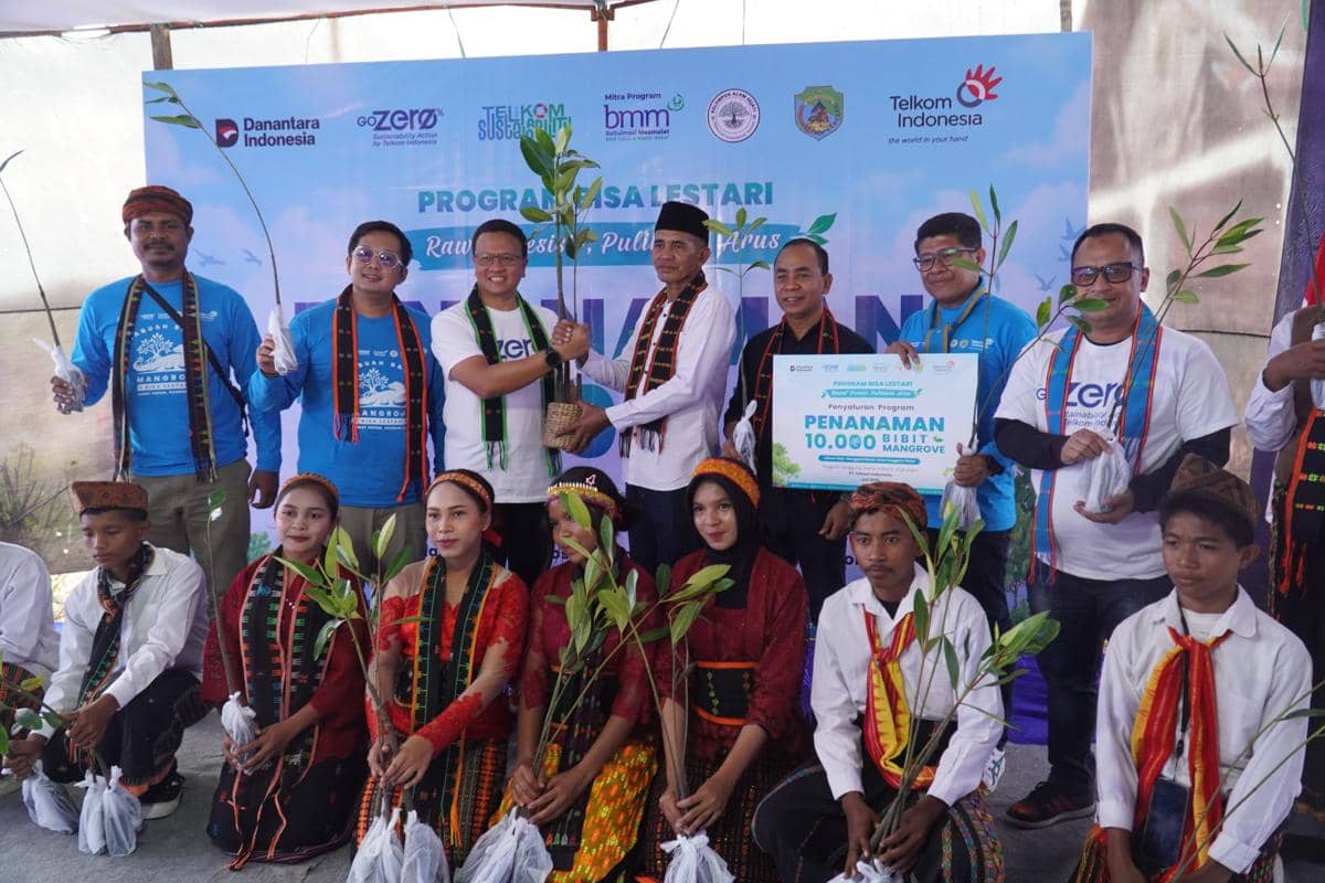 Telkom Lanjutkan Aksi Hijau, Tanam 20 Ribu Mangrove di Wilayah Ini