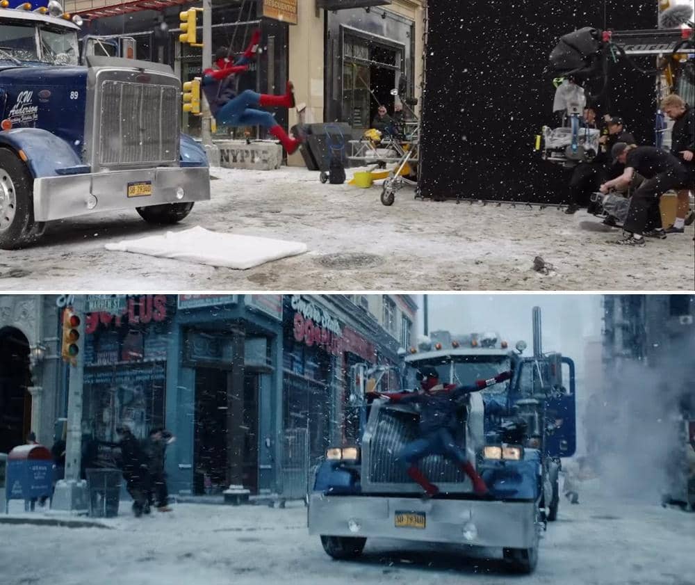 Perbandingan Syuting Spider-Man: Brand New Day vs Hasil Akhir Adegan Filmnya