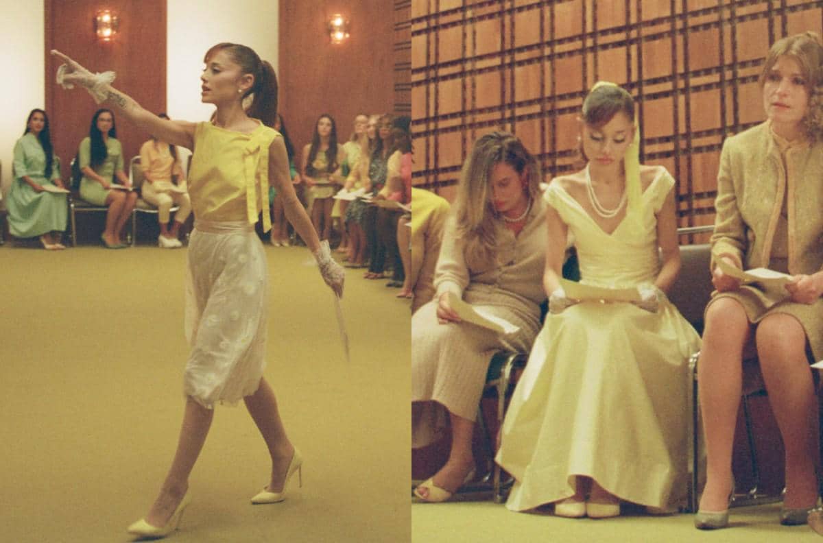 Ariana Grande dengan outfit dan makeup bernuansa MV Petal dalam unggahan Instagram sebagai inspirasi gaya.