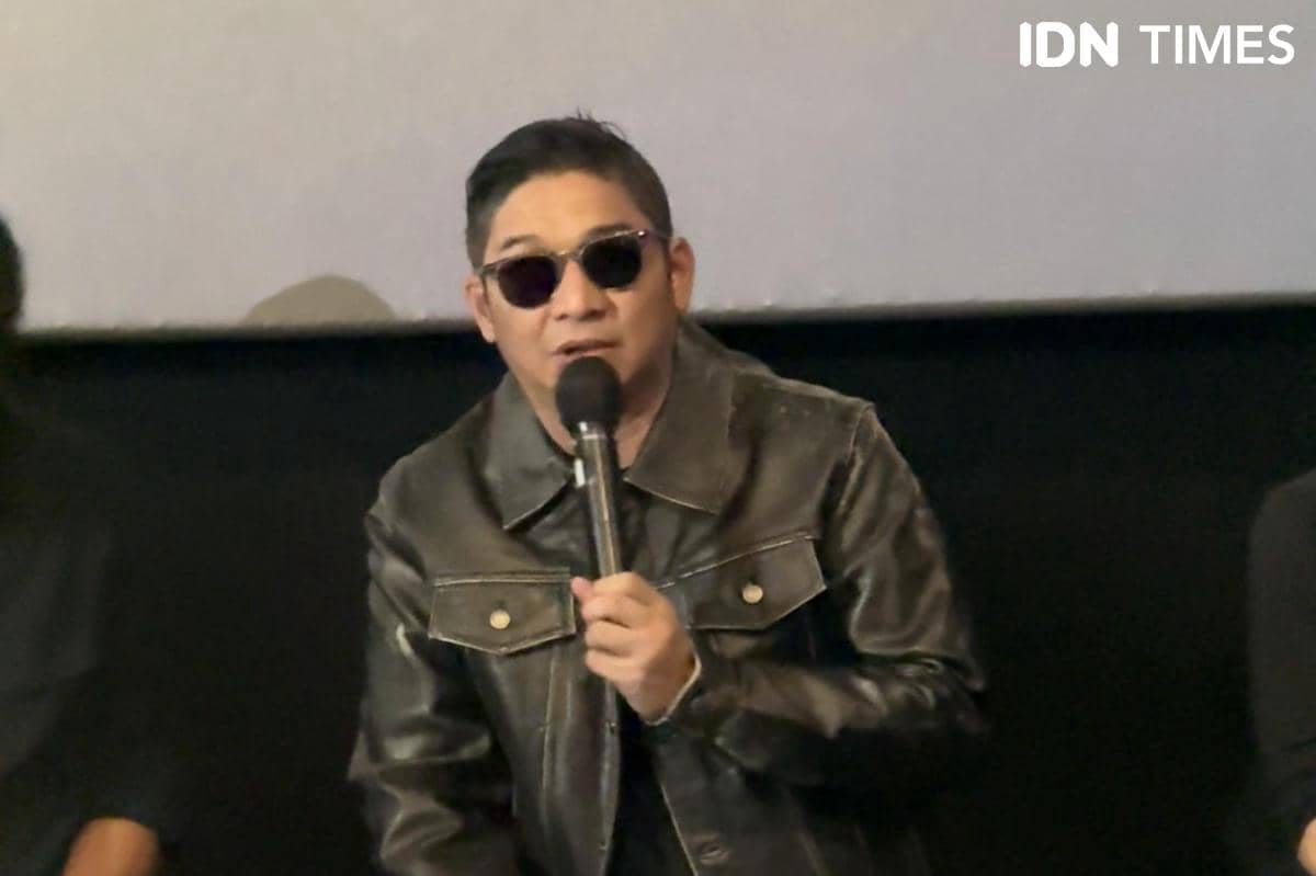 Personel Ungu menghadiri konferensi pers perilisan video musik Utara-Selatan pada Rabu, 5 Agustus 2026.