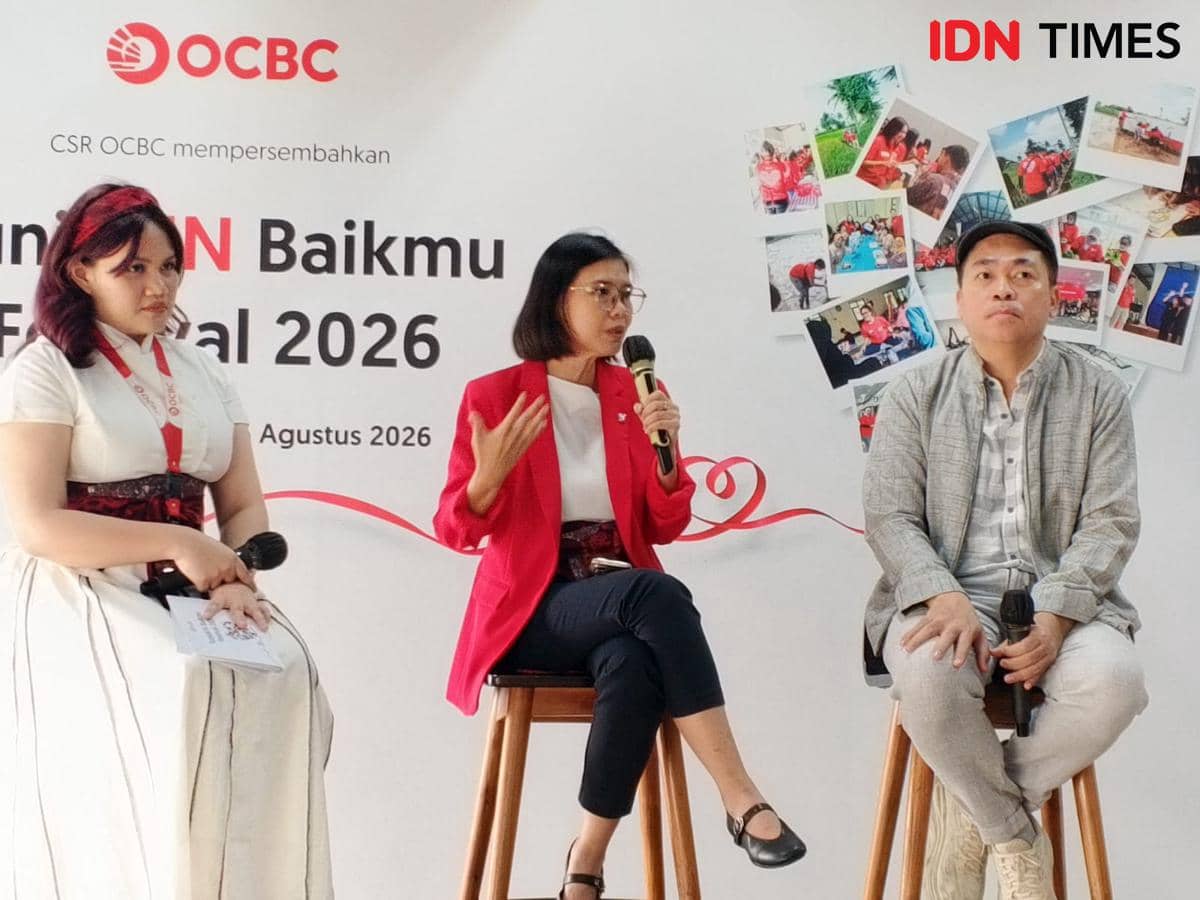 media gathering Upcydea Festival 2026 yang digelar OCBC di OCBC Tower, Karet Kuningan, Jakarta Selatan, pada Rabu (5/8/2026)