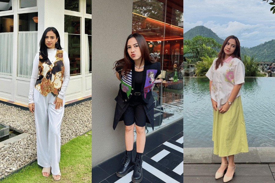 7 OOTD Zia Riza, Viral karena Asep Ayam dan Imam Bawang