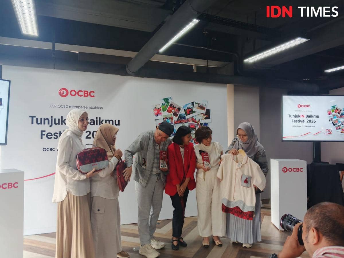 media gathering Upcydea Festival 2026 yang digelar OCBC di OCBC Tower, Karet Kuningan, Jakarta Selatan, pada Rabu (5/8/2026)