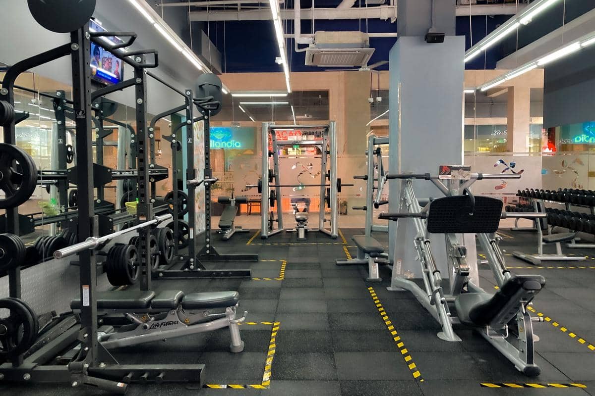 ilustrasi tempat gym 