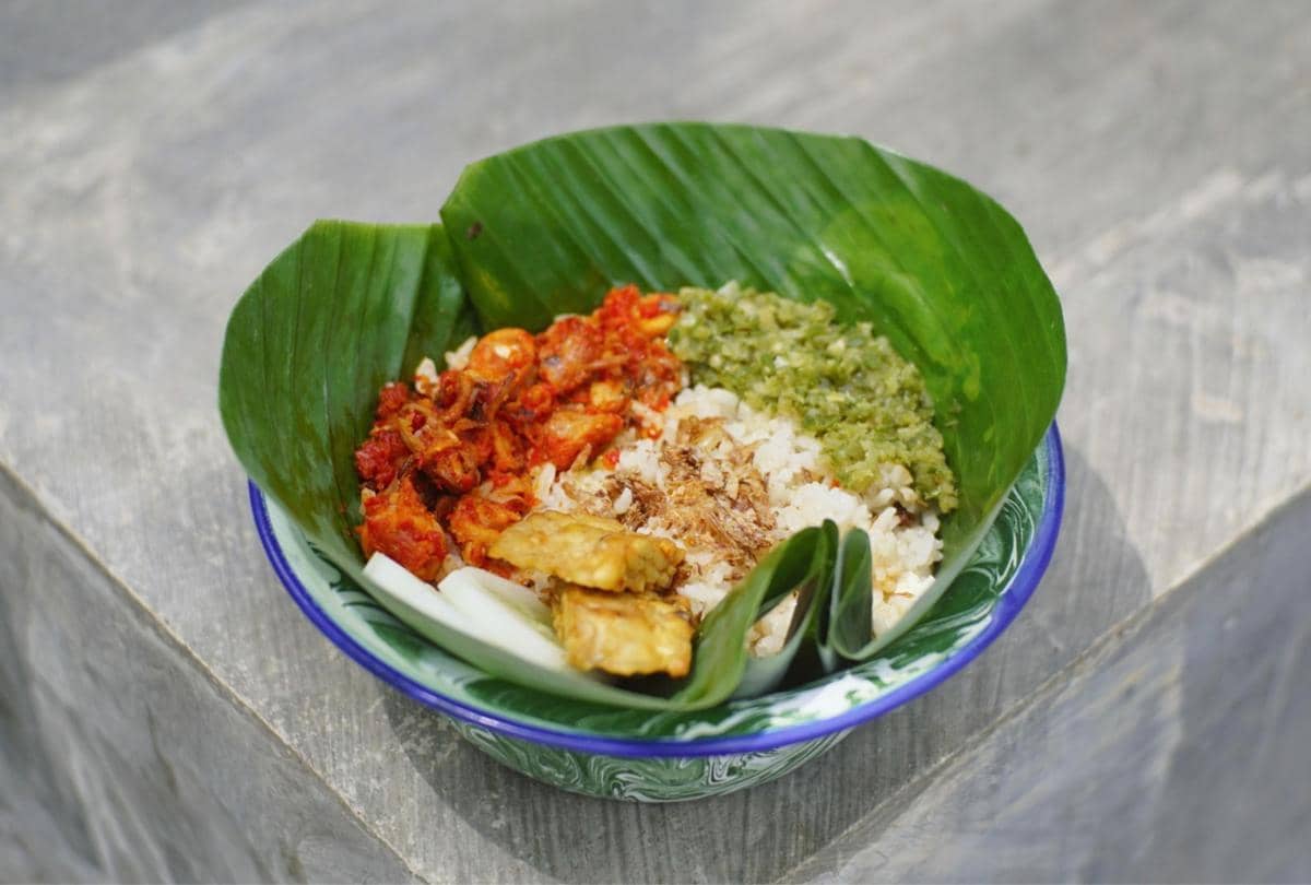ilustrasi nasi daun jeruk bawang putih