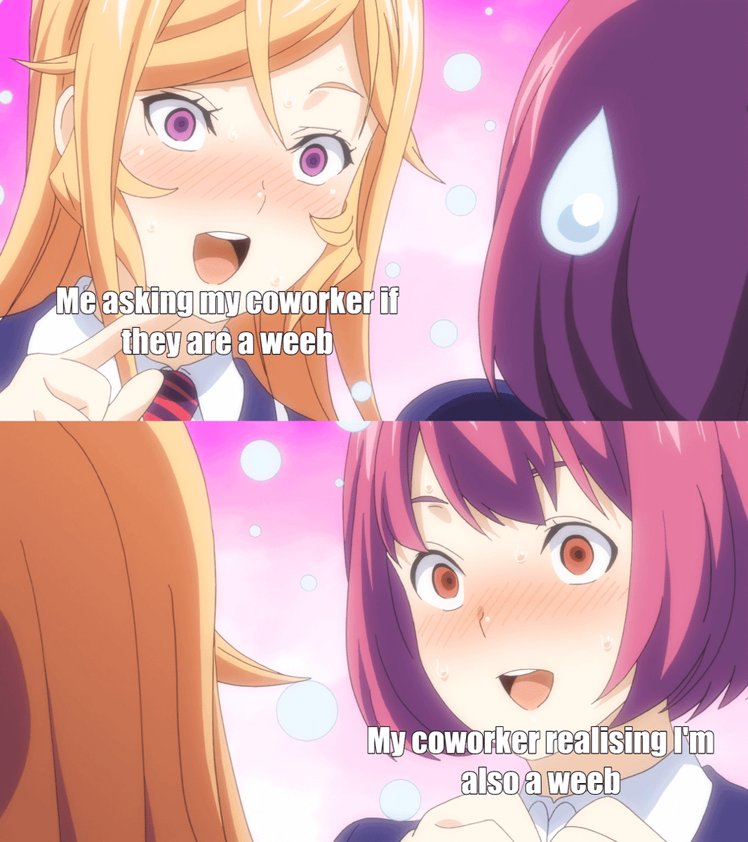 meme anime tentang kantor