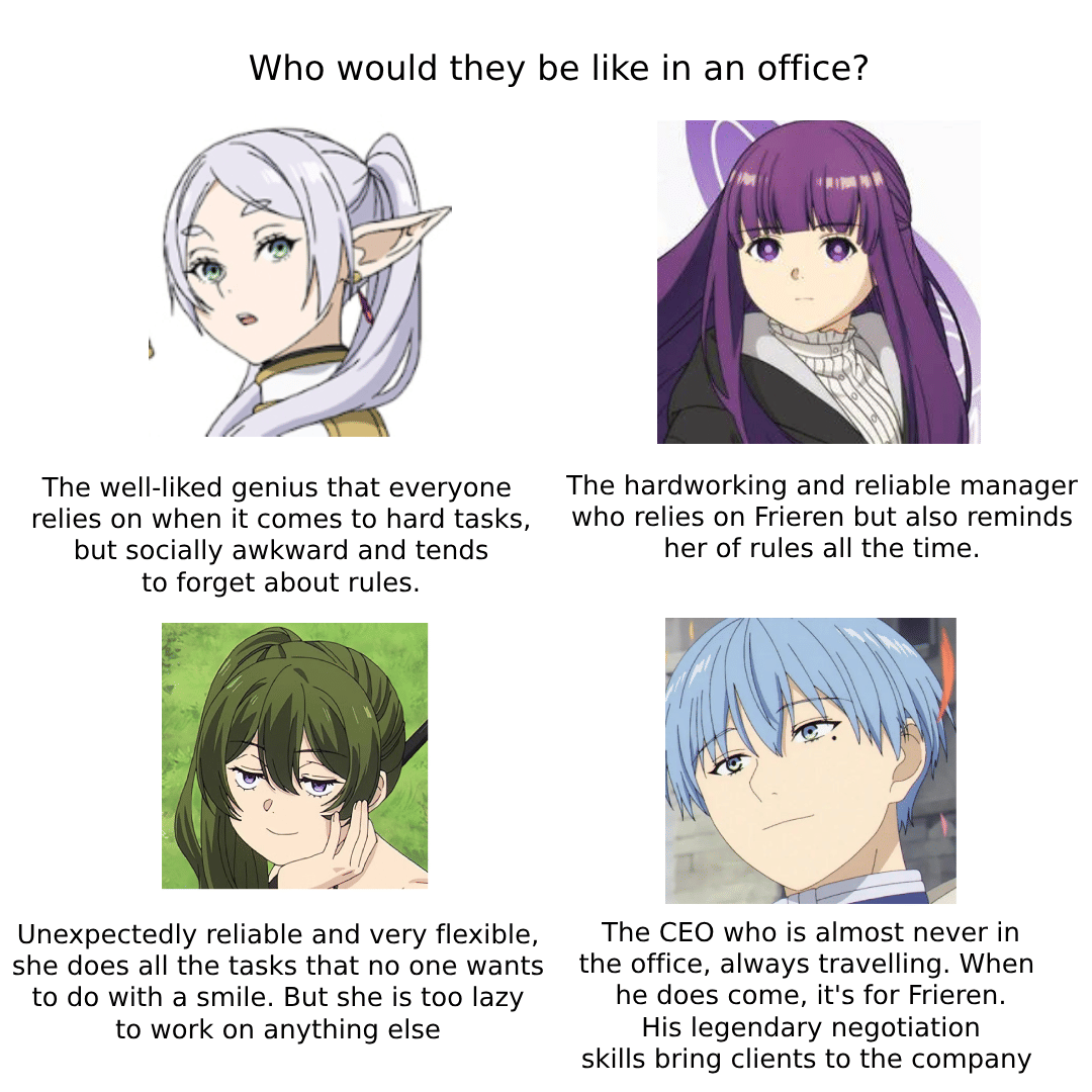 meme anime tentang kantor