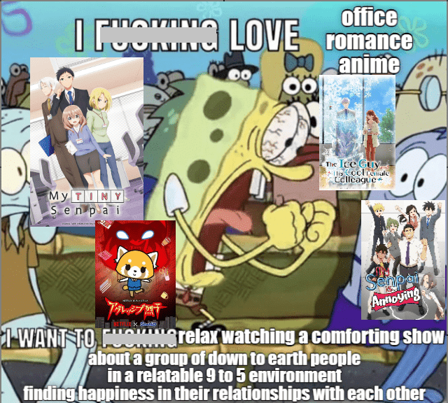 meme anime tentang kantor