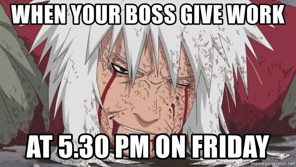 meme anime tentang kantor