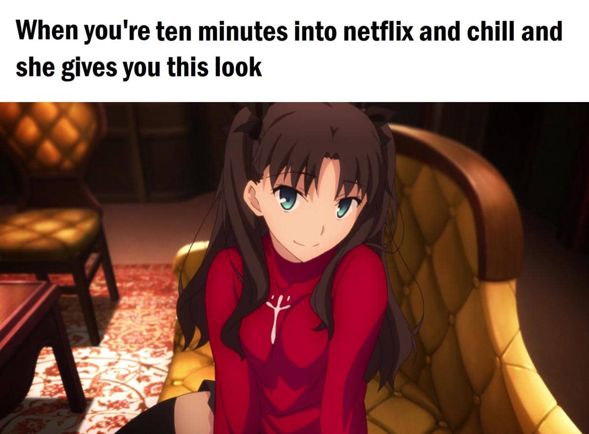 meme anime tentang senyuman memikat