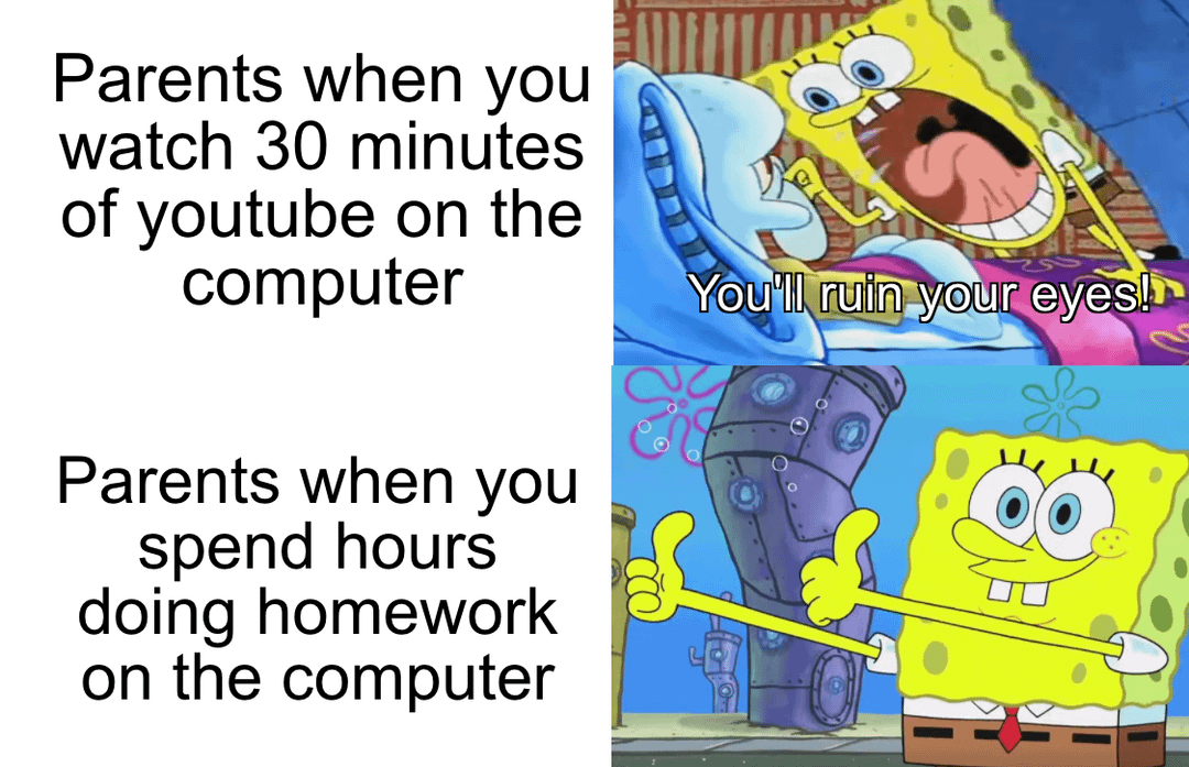 meme SpongeBob tentang standar ganda