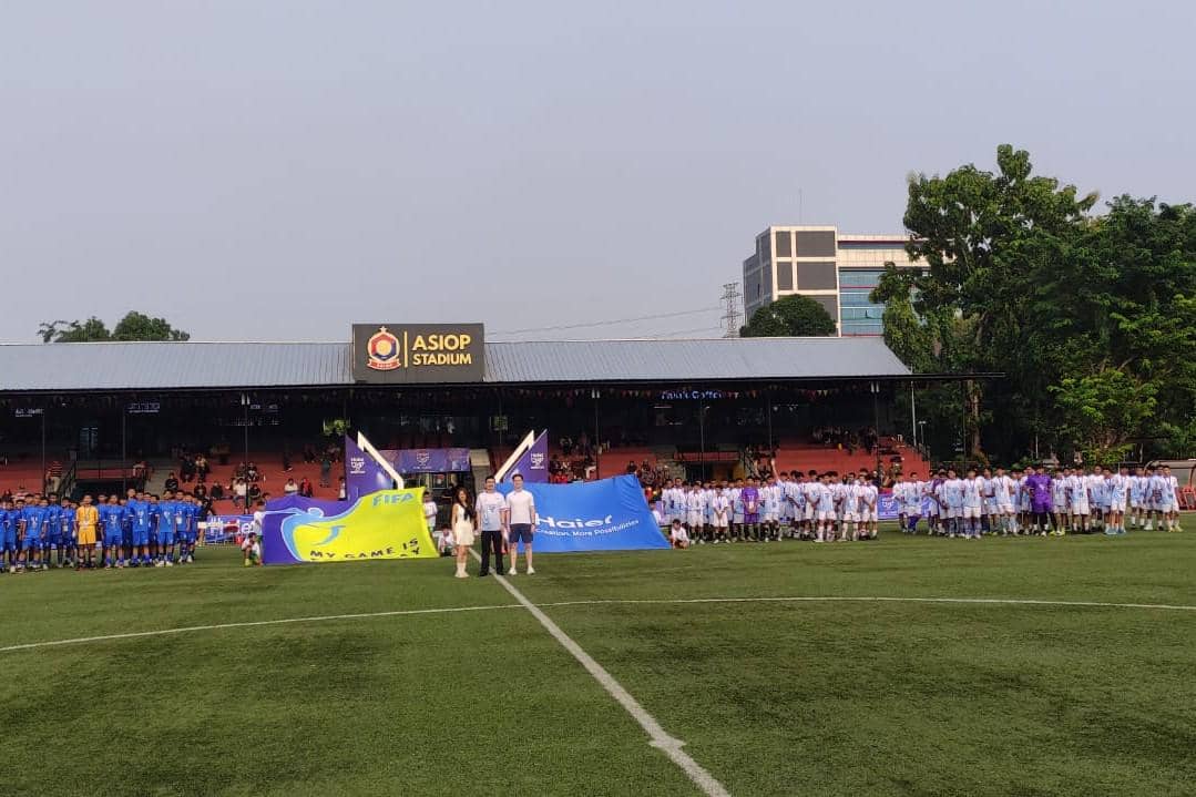 Poster promosi Haier Cup Indonesia 2026 mengumumkan kehadiran ajang tersebut di Jakarta, Indonesia.