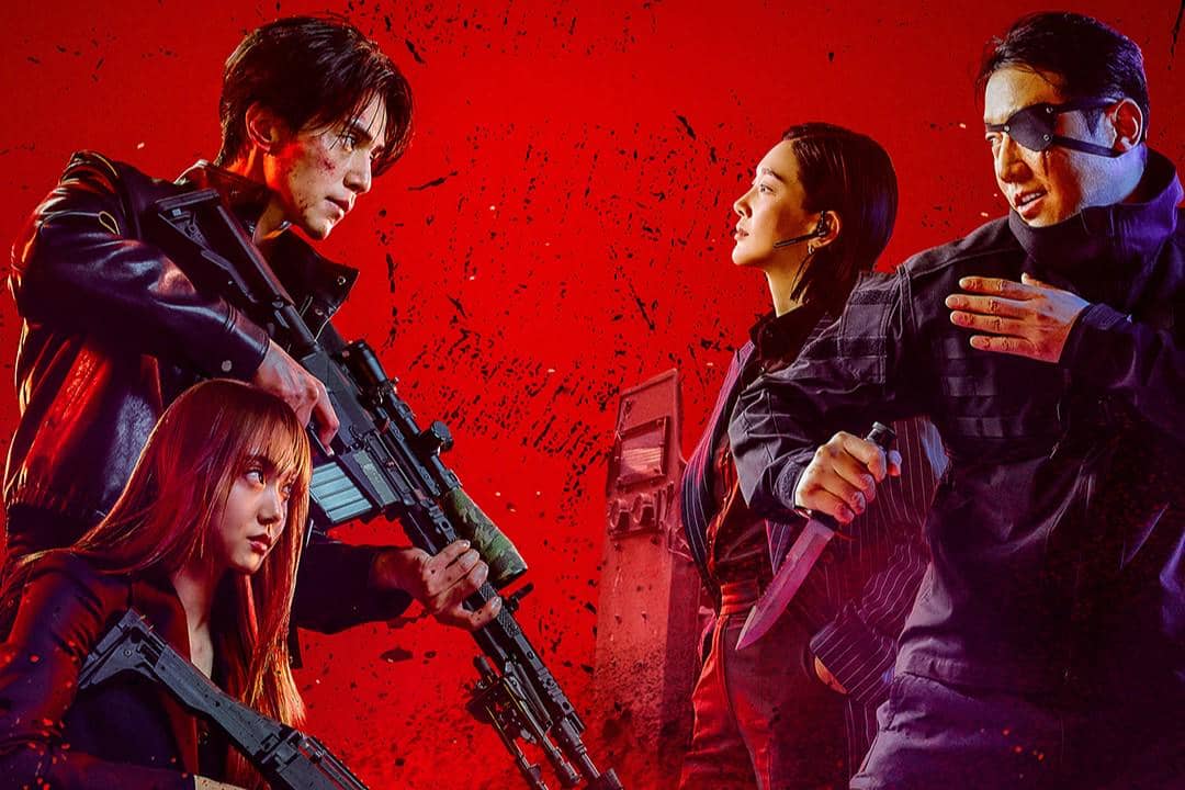 Poster drama Korea A Shop for Killers musim kedua dari Disney+, menampilkan judul serial dan materi promosi.