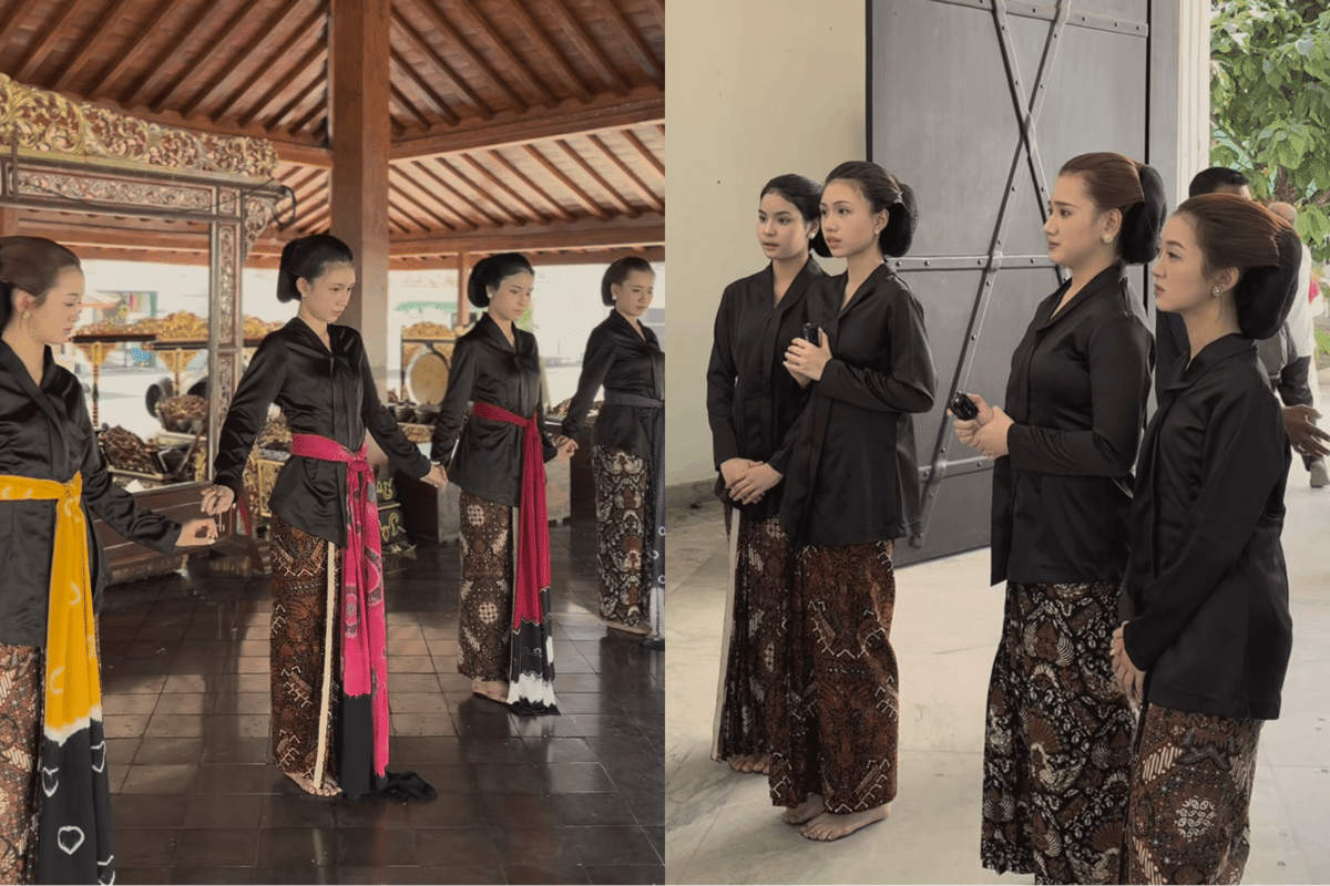 7 Potret Member JKT48 Nyobain Abdi Dalem Experience di Karaton Yogyakarta