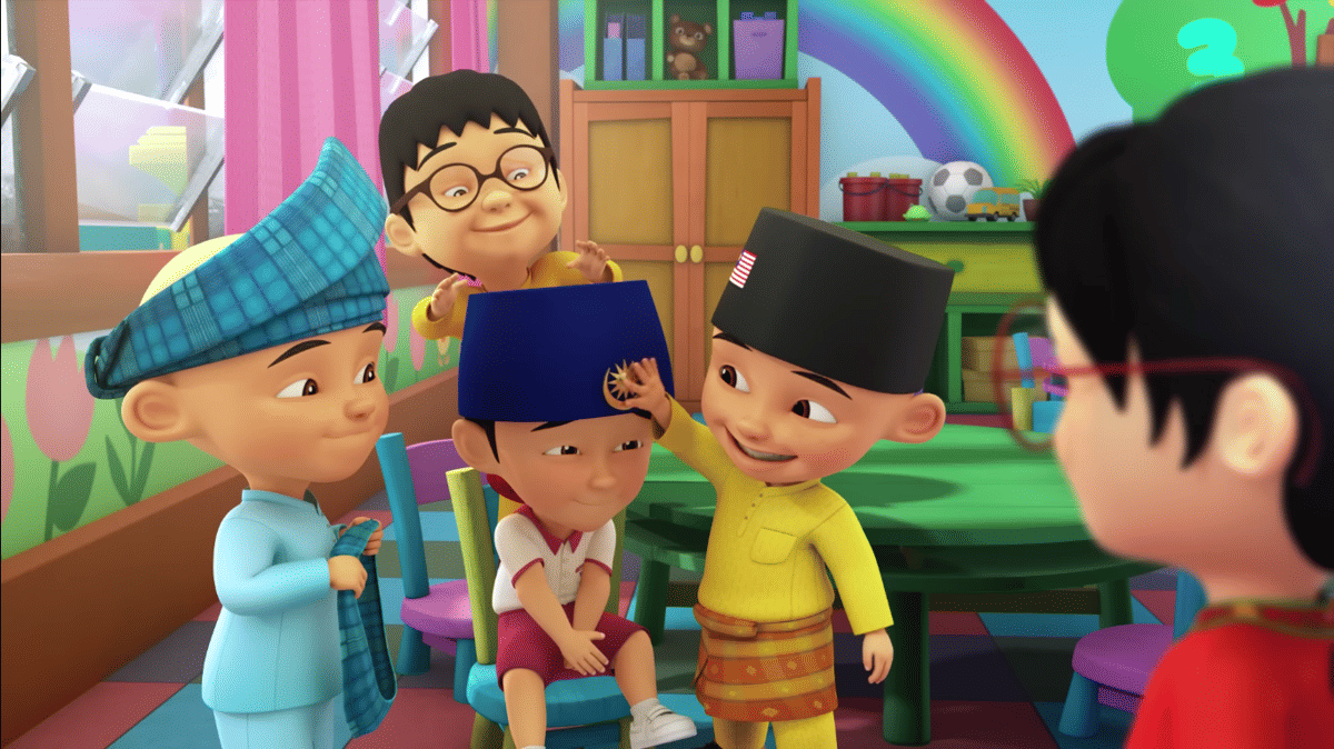 Cuplikan adegan episode animasi Upin & Ipin yang diunggah di kanal YouTube Les' Copaque Production.