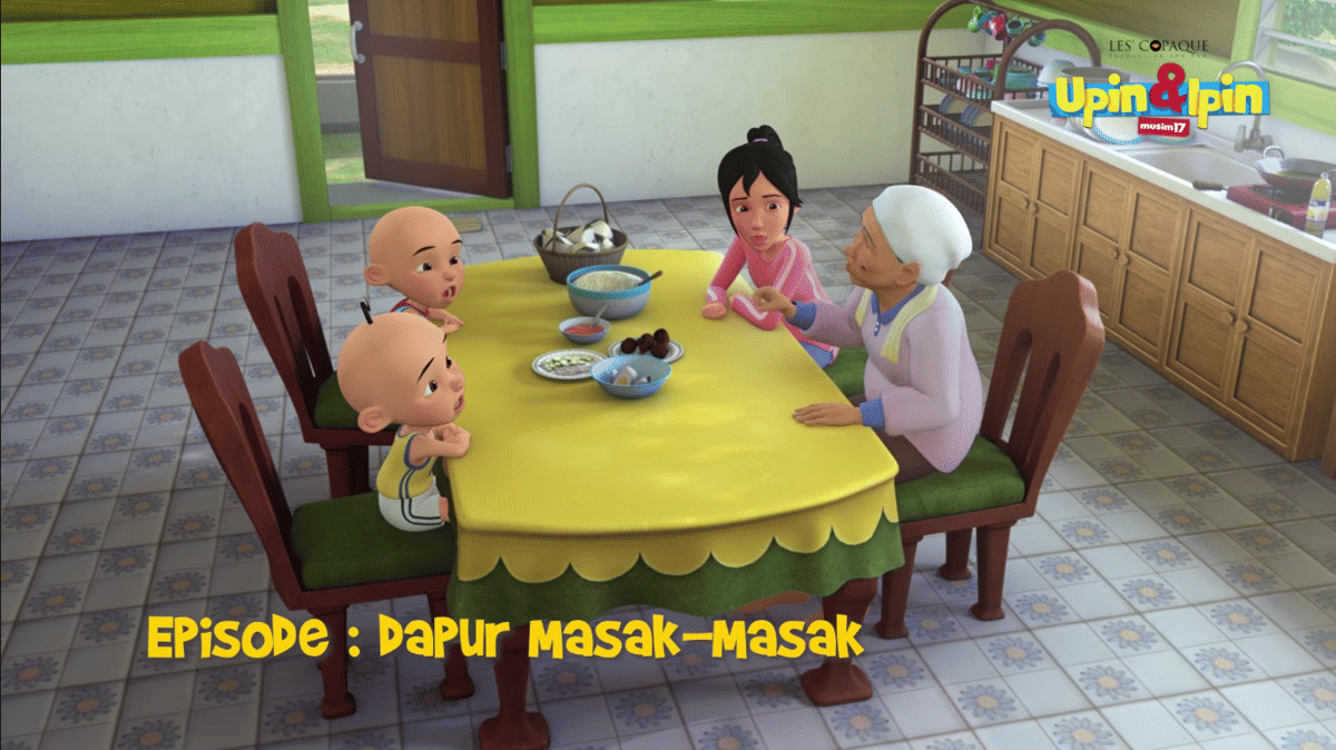 Cuplikan episode serial animasi Upin & Ipin yang ditayangkan melalui kanal YouTube Les' Copaque Production.