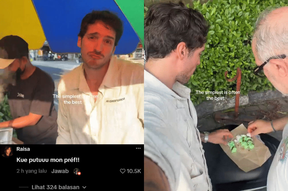 Postingan Mathis Molinié dan komentar Raisa di TikTok yang tuai sorotan netizen (tiktok.com/mathismolinie)
