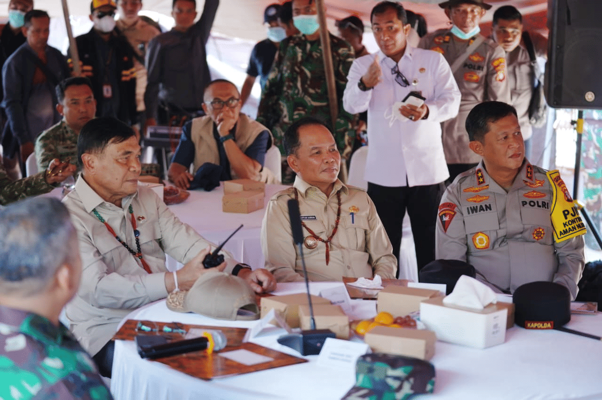 Menko Polkam dan Gubernur Kalteng Perkuat Sinergi Tangani Karhutla