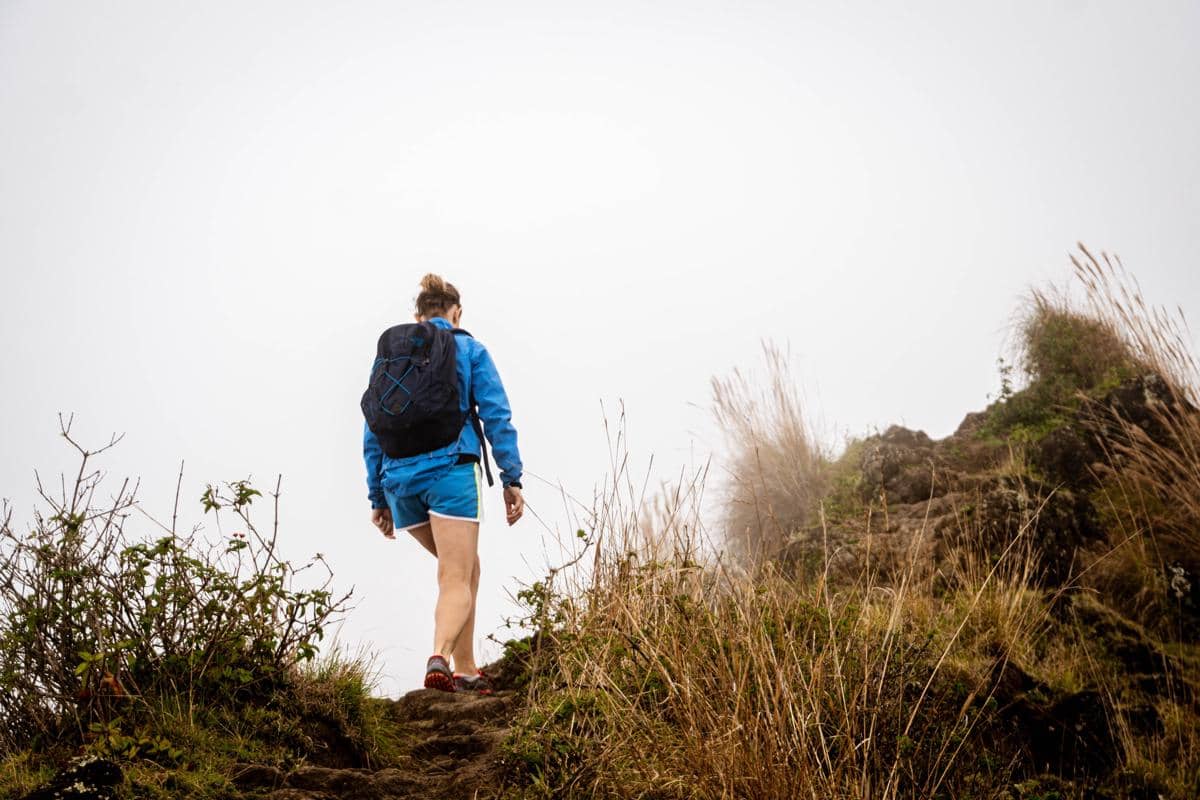 Potret mendaki gunung
