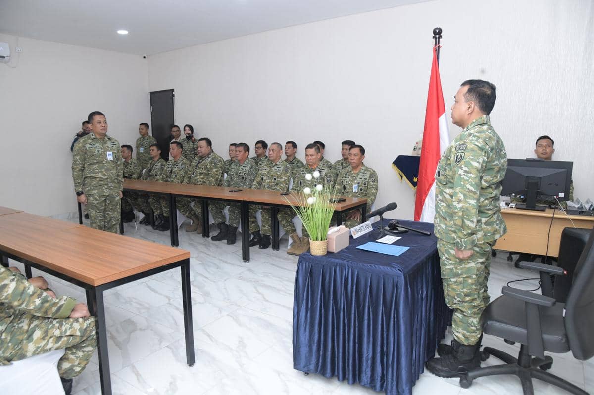 Pelatihan Kepala Satuan Intelijen Angkatan ke-5 di Gedung IMC Dispamsanau, Mabesau Cilangkap, Jakarta, Senin (3/8/2026).