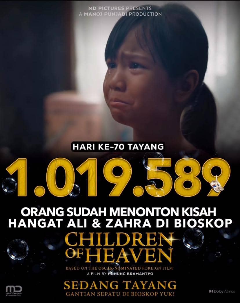 Tampilan visual bertajuk Children of Heaven yang dikreditkan kepada akun Instagram childrenofheaven_md.