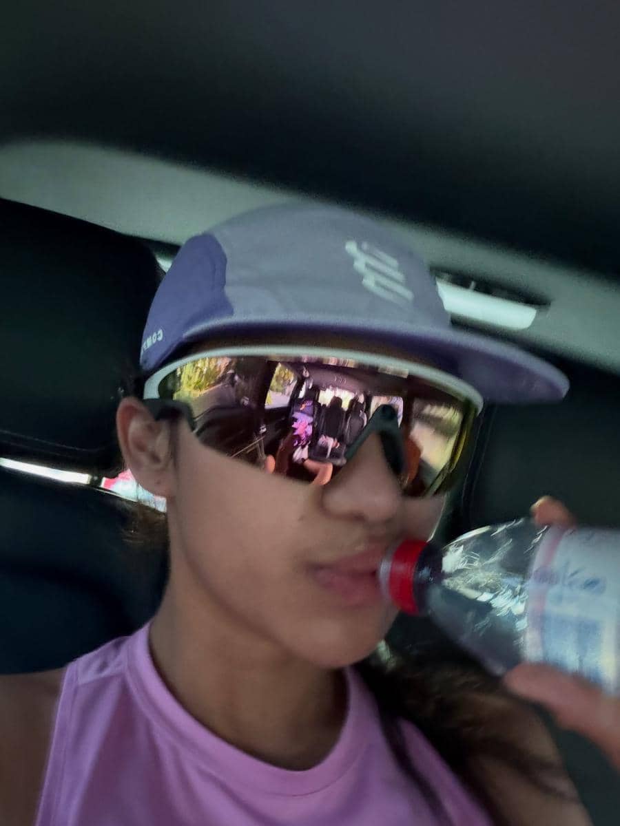 Azizah Salsha saat jogging di Monte Carlo, Monako