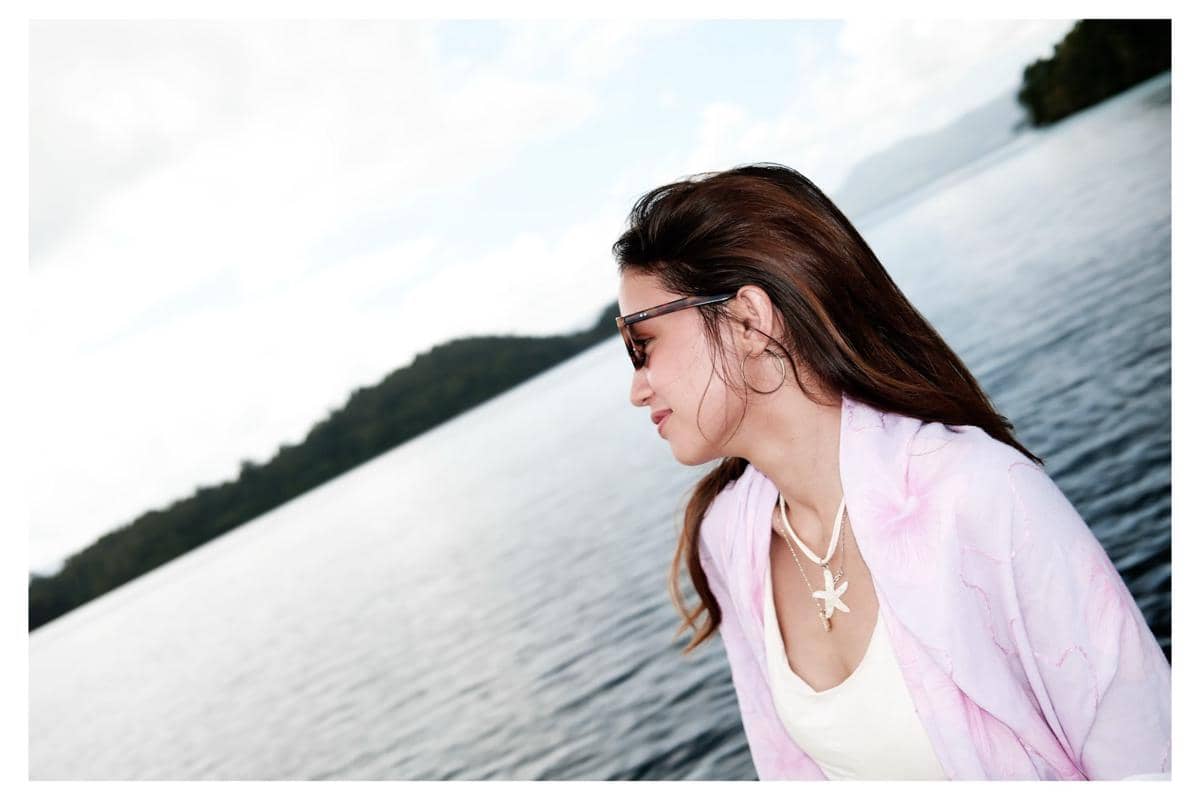 Bella Graceva menikmati liburan di Pulau Banyak