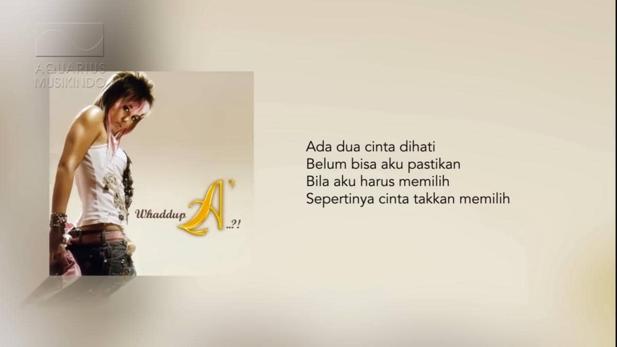 cuplikan video lirik "Kamu dan Kamu"