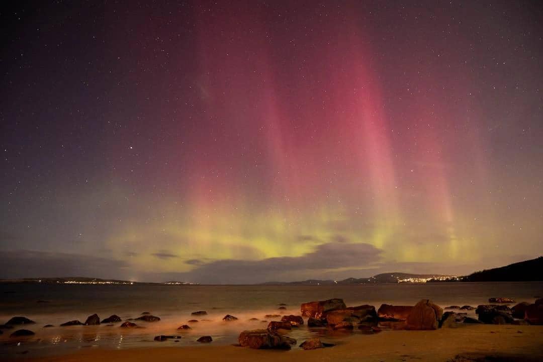 Aurora Australis di langit Tasmania