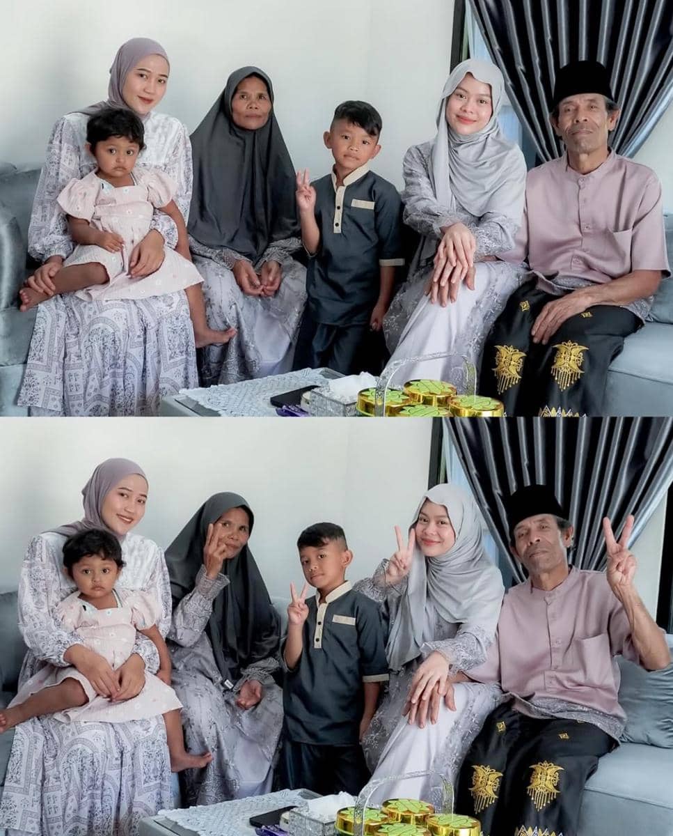 Melly Lee mengenang momen bersama almarhum ayahnya dalam potret kenangan yang dibagikan di Instagram.