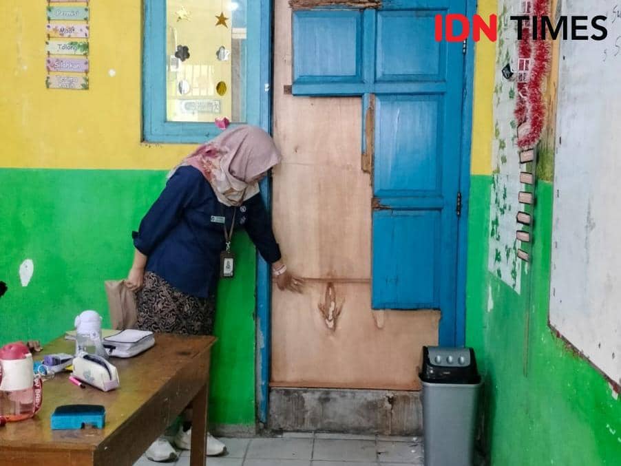 SDN Pendrikan Lor 02 Digerogoti Rayap, Kepsek Ngaku BOS Cuma Rp54 Juta
