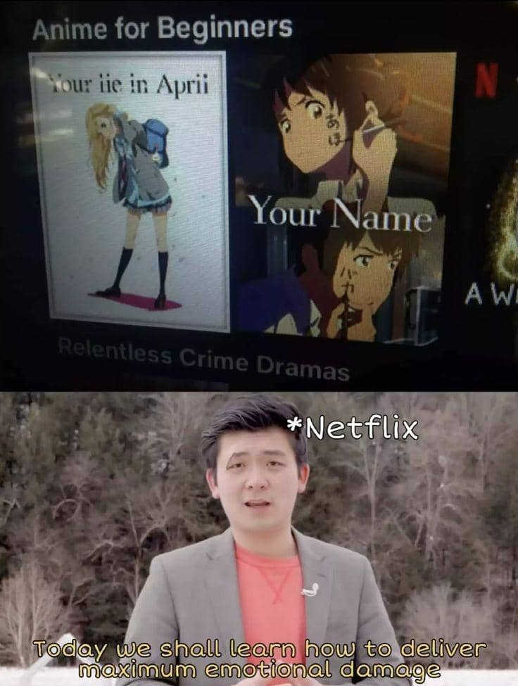 meme anime tentang kena mental