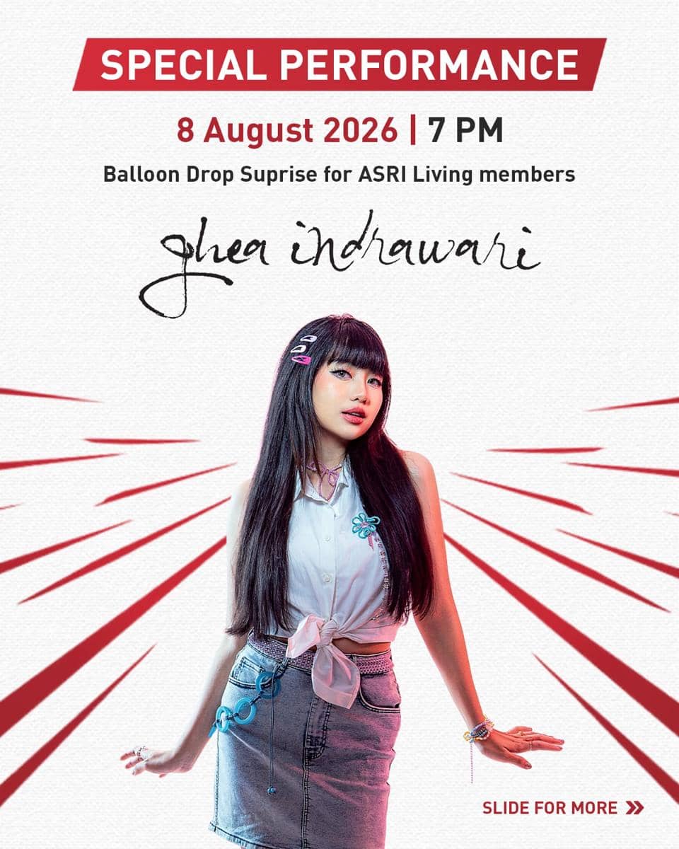 Poster dari akun Instagram Mall of Indonesia mengumumkan pertunjukan musik gratis pada 8–9 Agustus 2026.