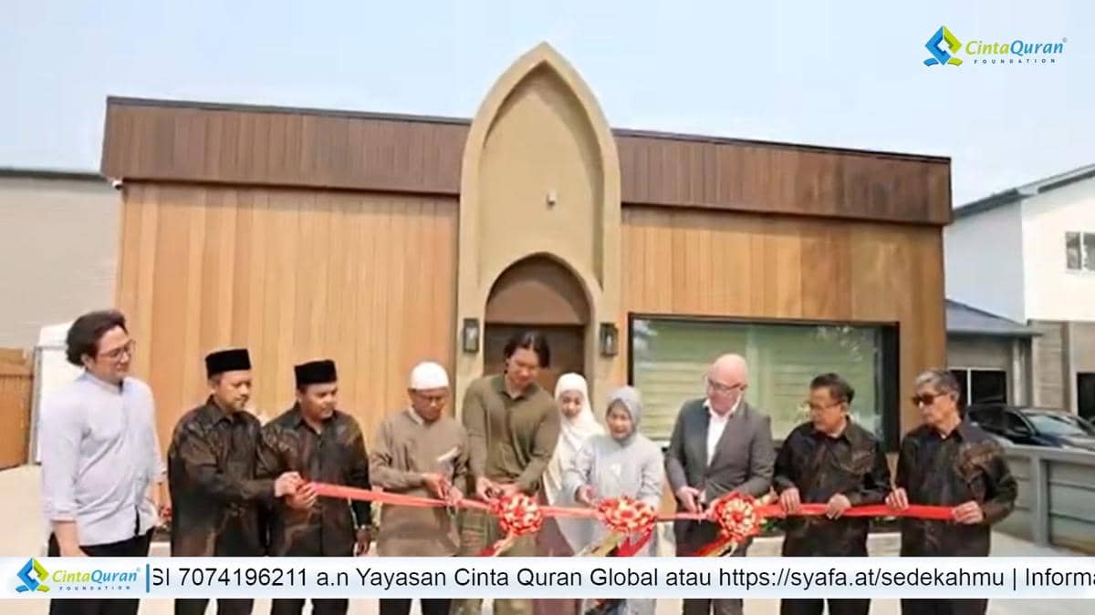 Indra Priawan Jadi Imam di Peresmian Masjid di Kanada
