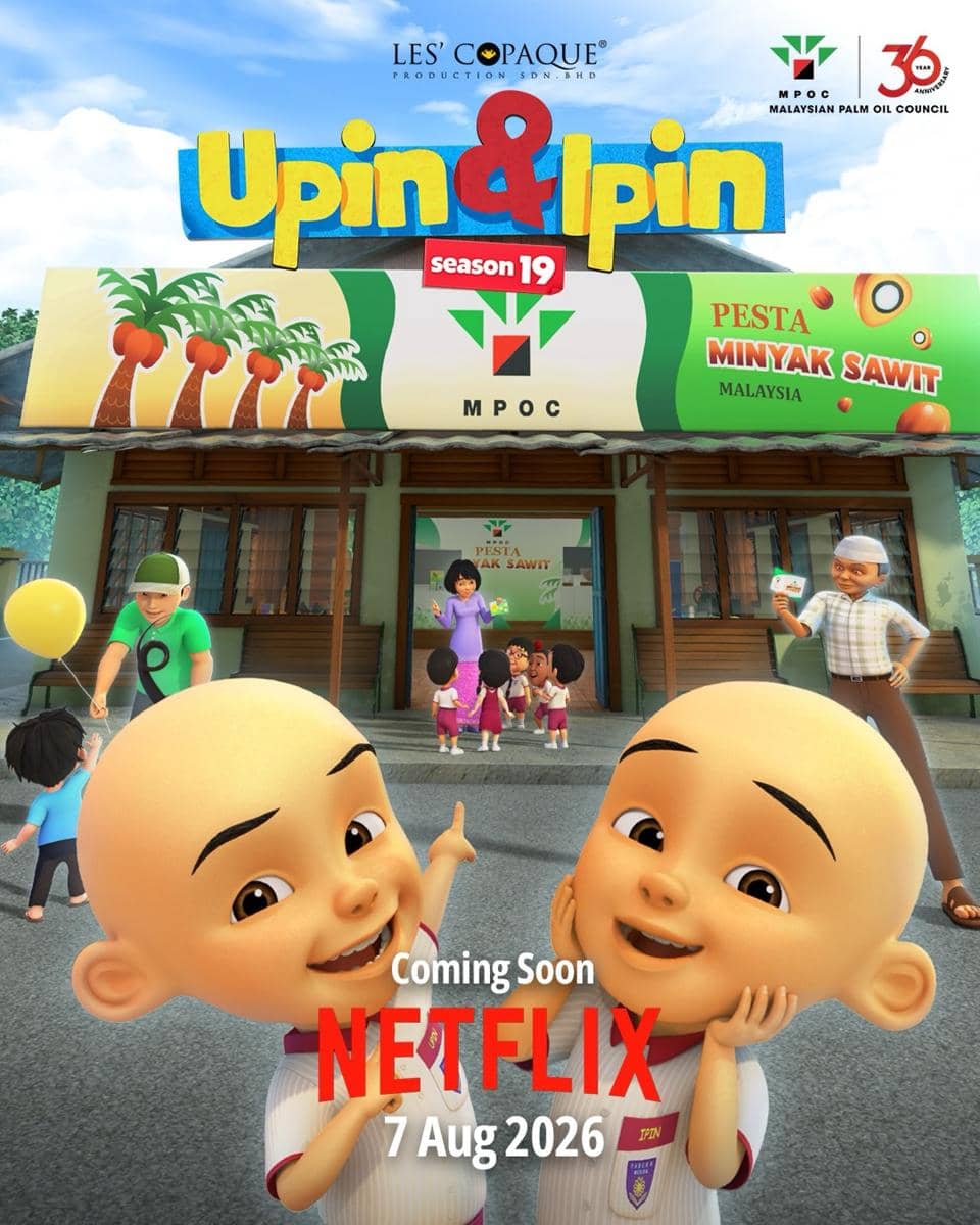 Dua karakter animasi Upin dan Ipin tampil bersama dalam unggahan dari akun Instagram resmi Upin & Ipin.