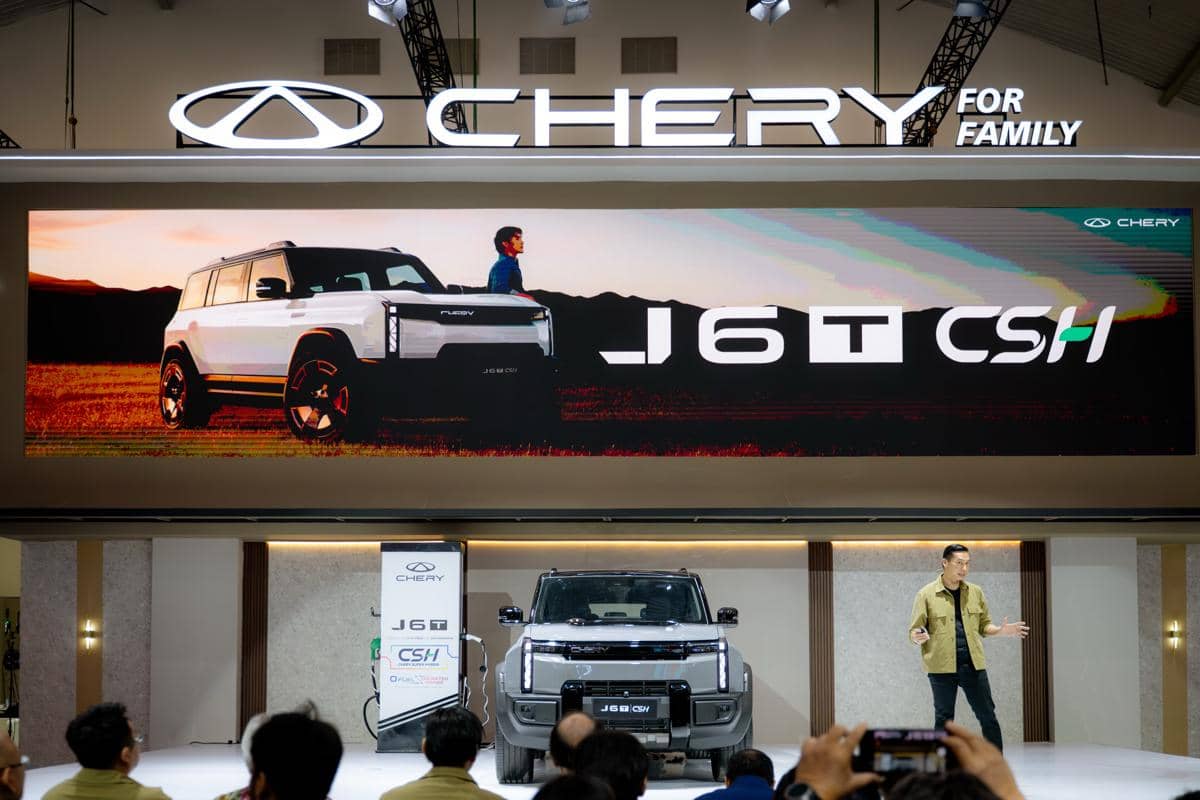Tampilan Chery J6T CSH, SUV yang diklaim memiliki daya jelajah lebih dari 1.000 km, dalam dokumentasi Chery.