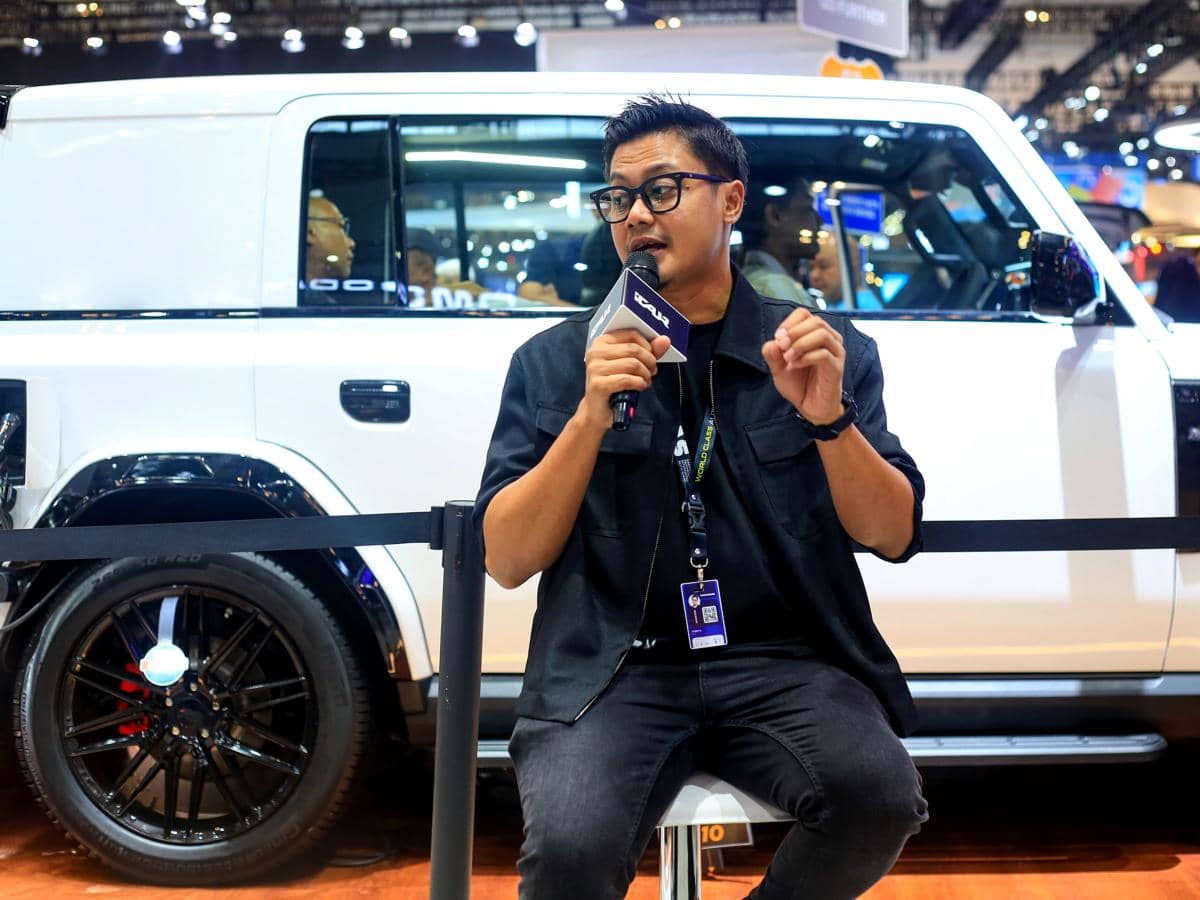 iCAR V23, kendaraan yang dapat digunakan untuk berbagai kebutuhan, sebagaimana ditampilkan dalam materi dari iCAR.