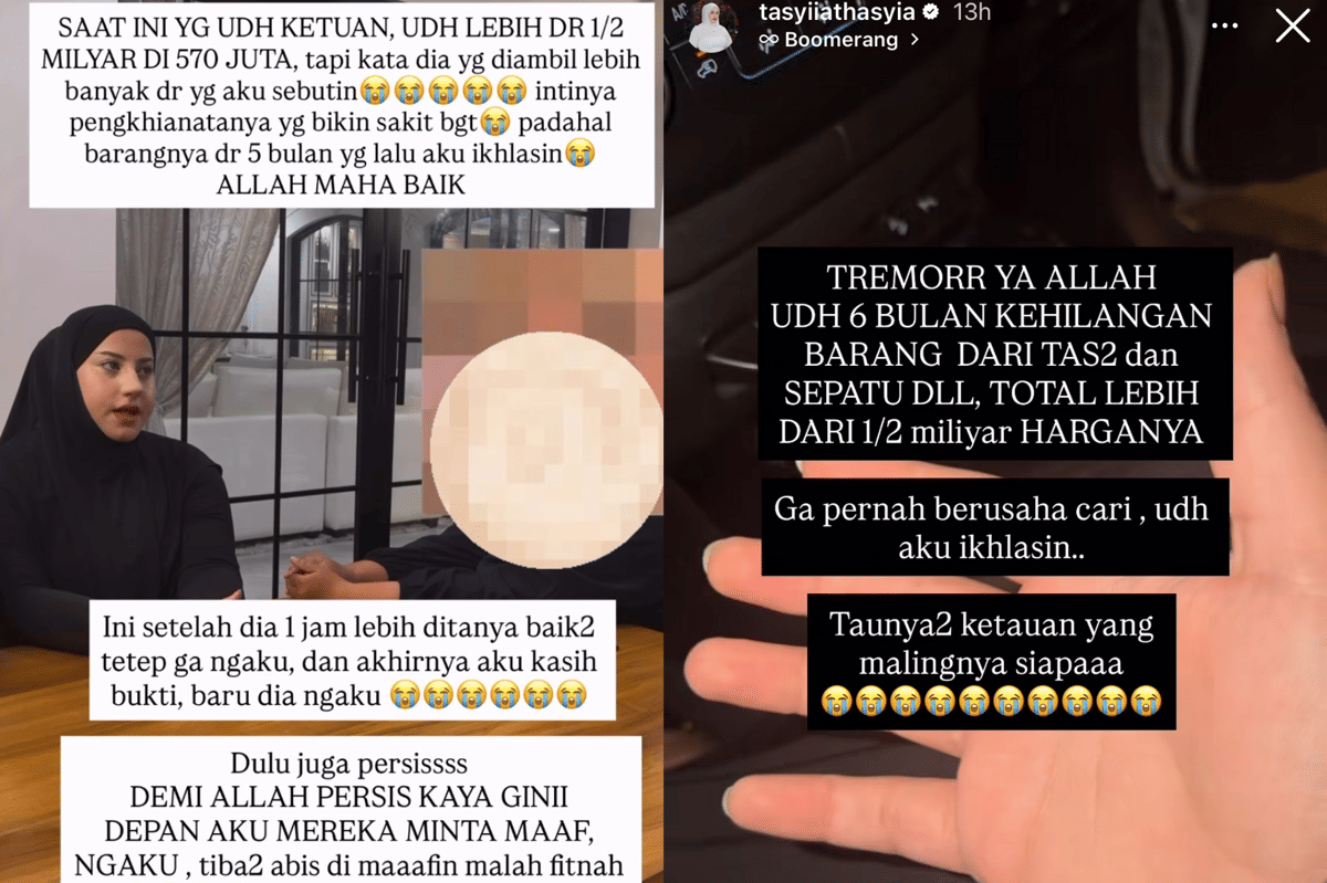 Tasyi Athasyia Bongkar Pencurian Karyawan, Rugi Rp500 Juta Lebih!