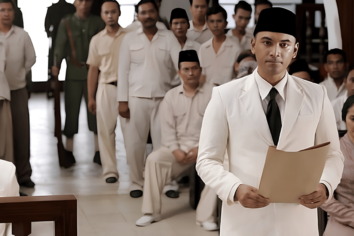 Ario Bayu saat memerankan Soekarno dalam film Soekarno