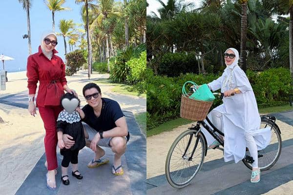Potret Syahrini dan Keluarga Liburan di Bali 2026, Bawa Hermes Mantai