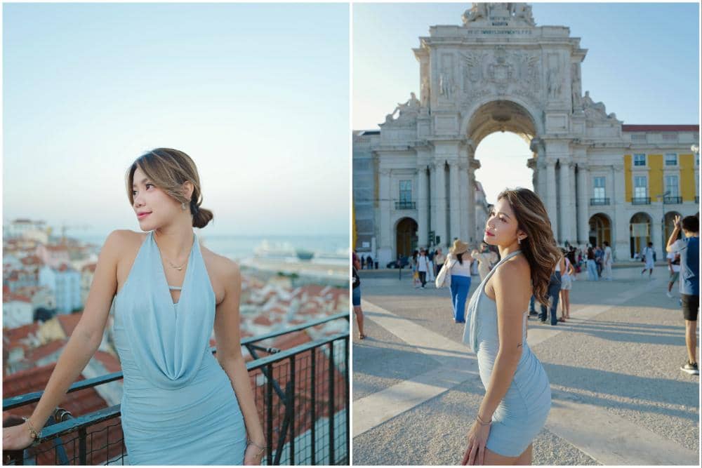 9 Potret Regina Phoenix saat Jalan-jalan di Kota Lisbon, Portugal!