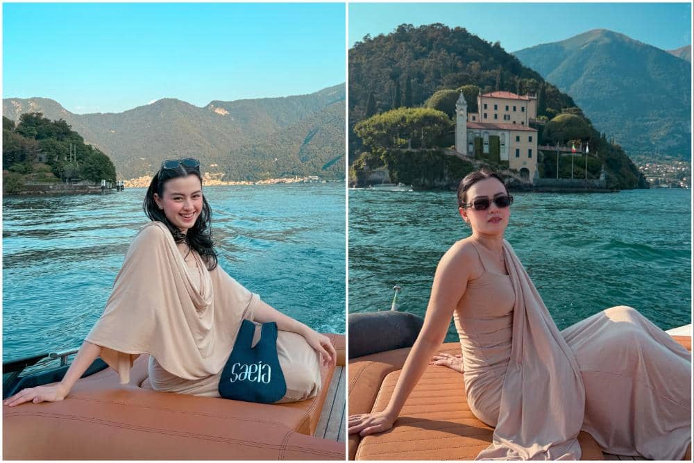 8 Potret Kimberly Ryder Liburan di Danau Como, Italia!