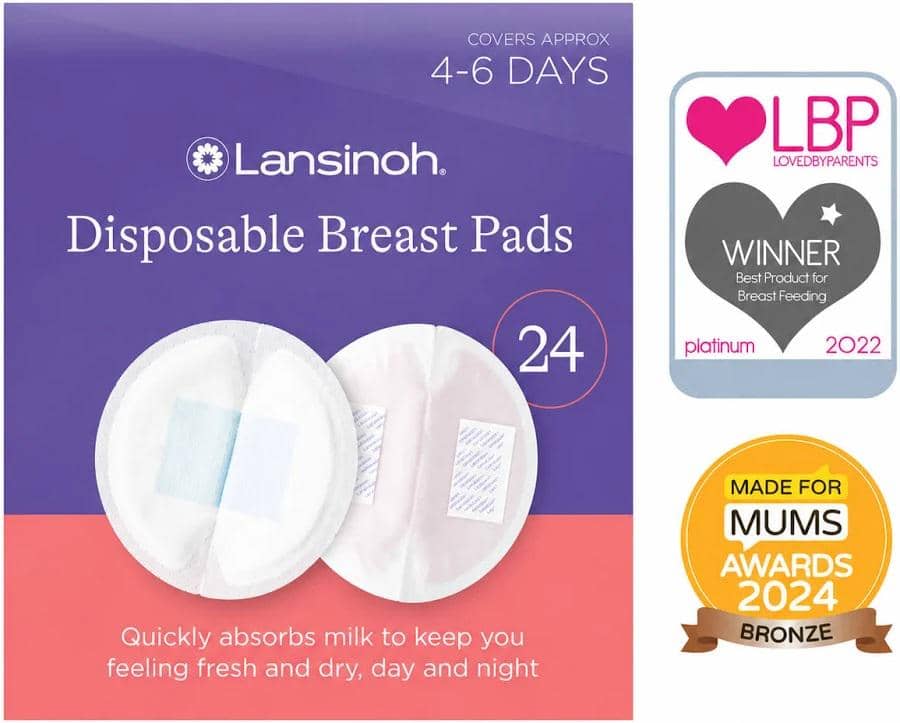 Ilustrasi produk nursing pad di Shopee, bantalan menyusui untuk menyerap ASI yang bocor saat digunakan.