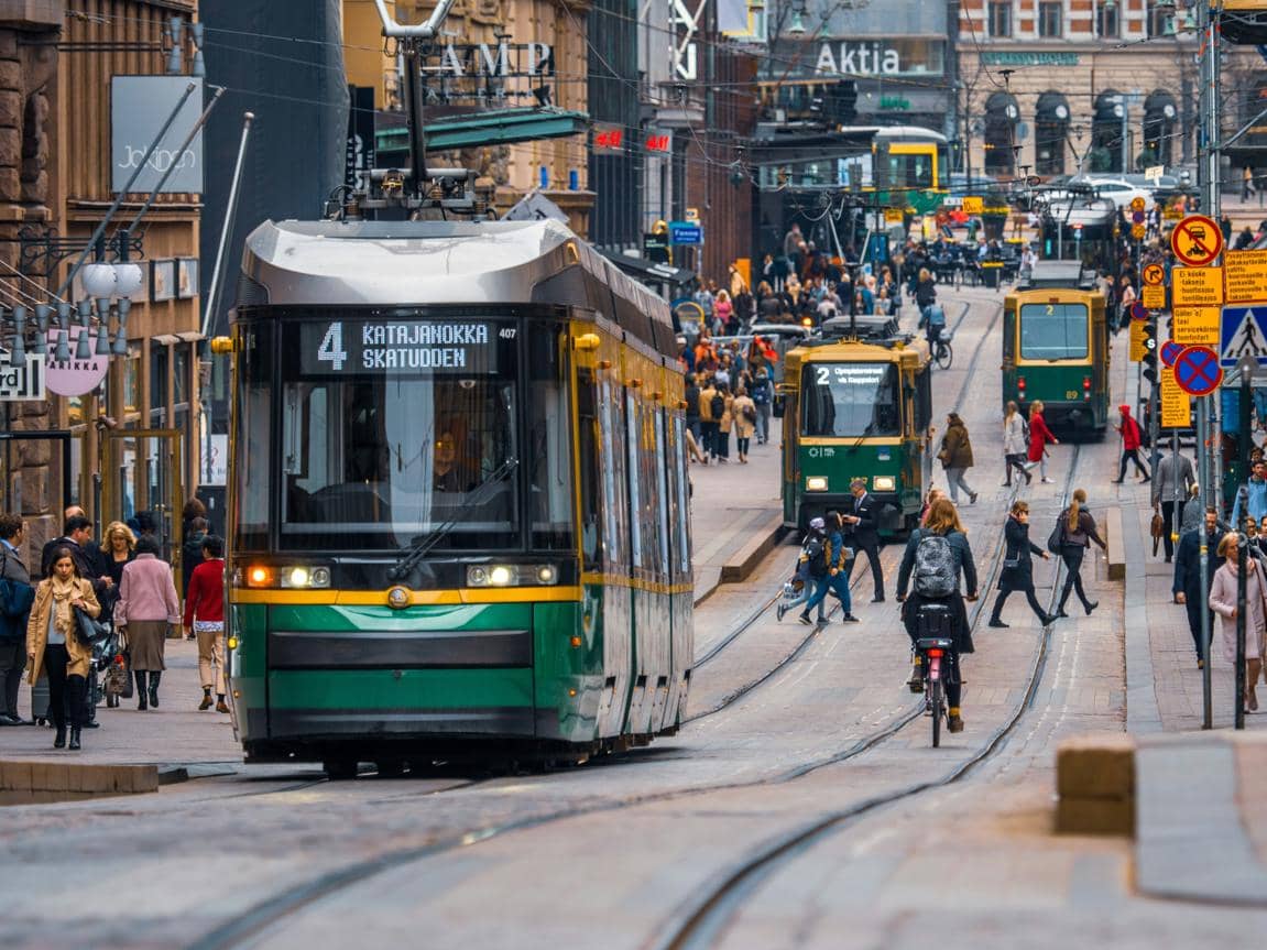 ilustrasi suasana kota Helsinki