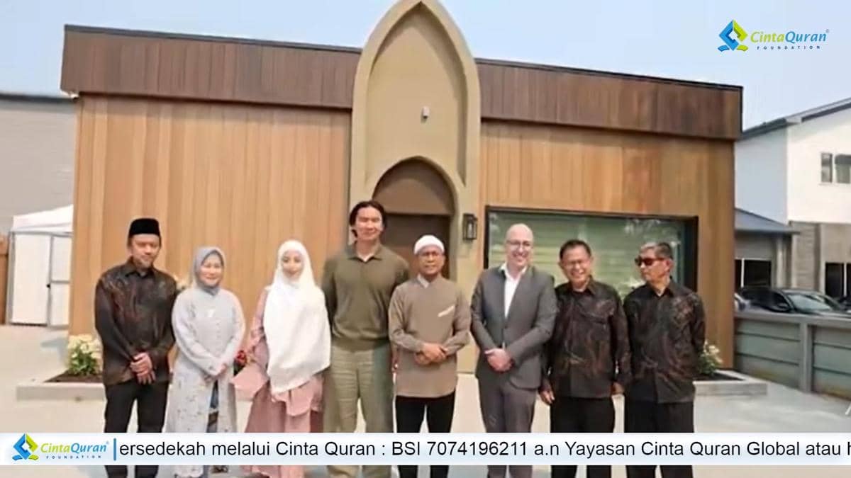Indra Priawan Jadi Imam di Peresmian Masjid di Kanada