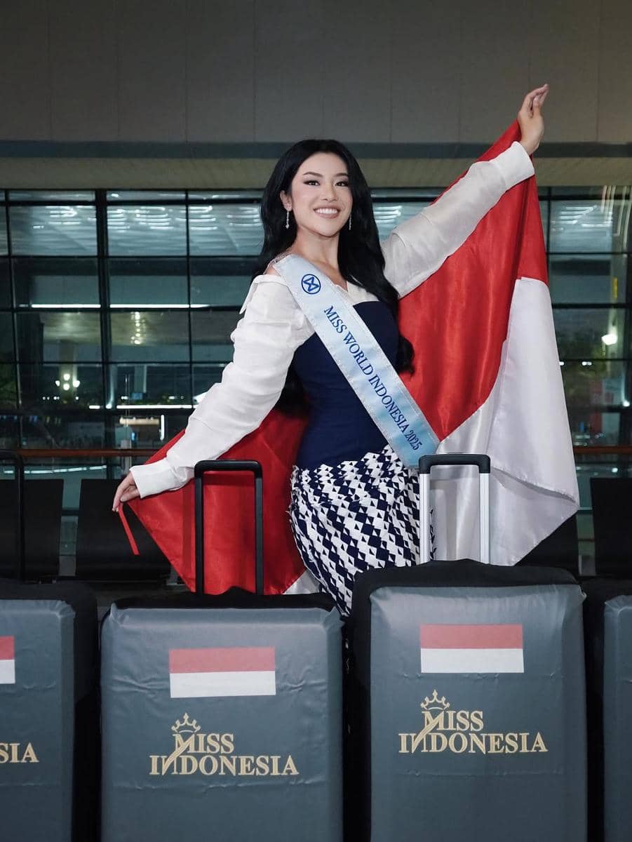 Potret Keberangkatan Audrey Bianca ke Ajang Miss World 2026