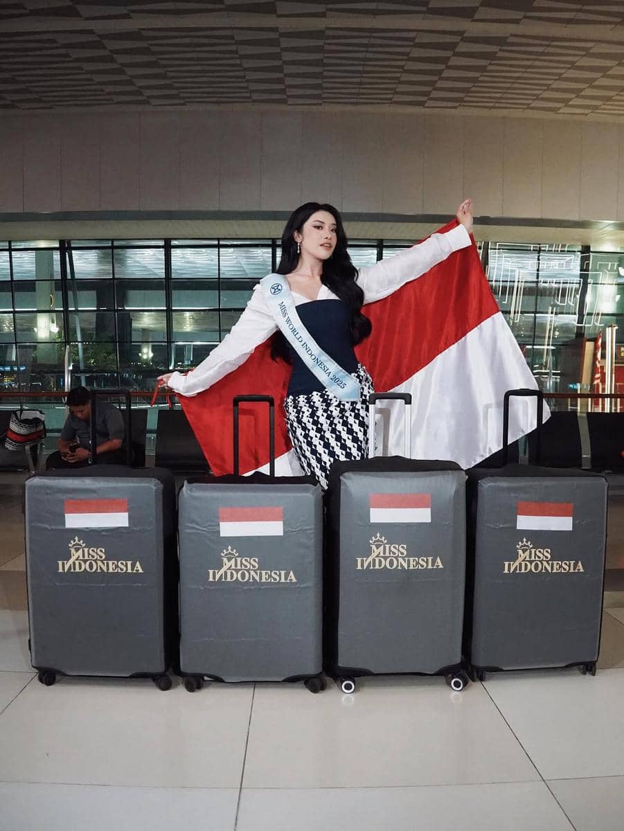 Potret Keberangkatan Audrey Bianca ke Ajang Miss World 2026